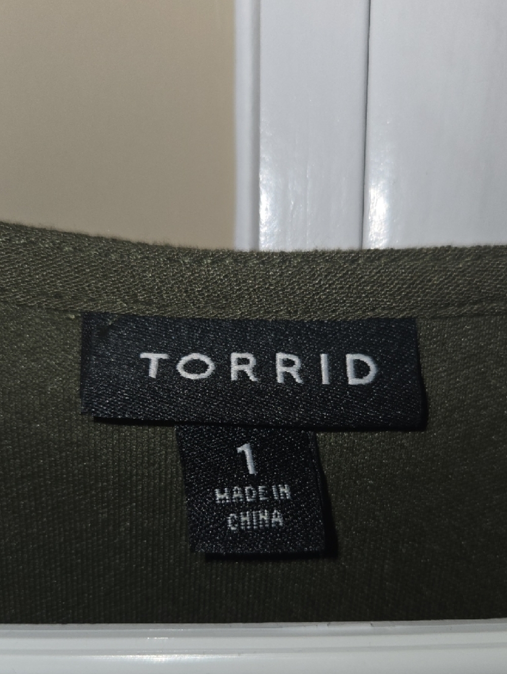 torrid Olive Green Crochet-Trim Boho Dress - Picture 2 of 9